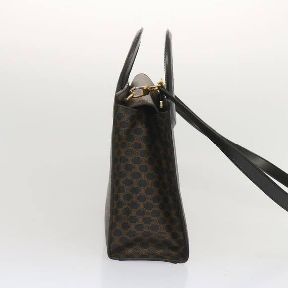 CELINE Macadam Canvas Hand Bag Pvc Black - Picture 4 of 12